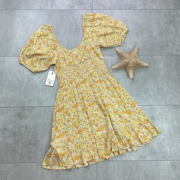 🔆BILLABONG🔆 SOMETHING PRETTY FLORAL PRETTY MINI CUTE SUMMER - Picture 12 of 13